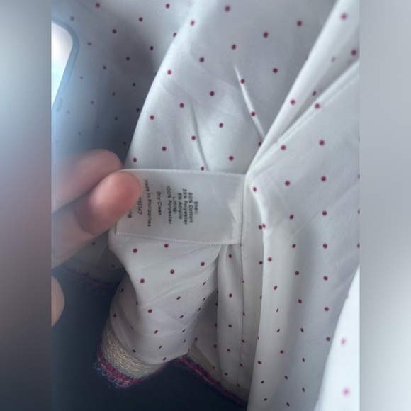 Talbots STRIPE TWEED JACKET size large - Picture 7 of 9